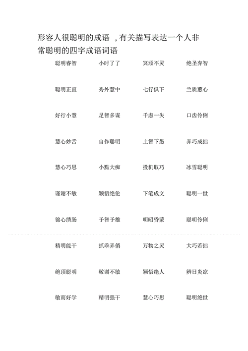机灵词语有哪些_怎么用才显得聪明