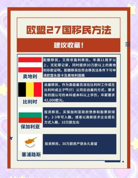 欧洲移民福利有哪些_如何申请欧盟永居