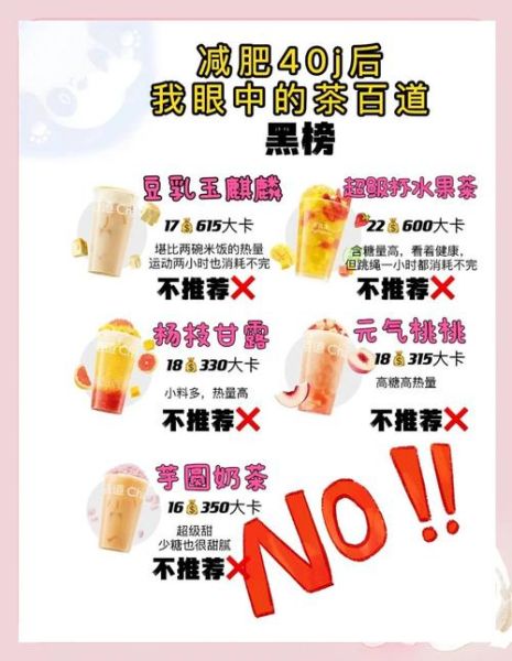 奶茶和果茶哪个热量高_减肥怎么选