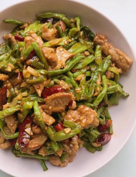 烂肉豇豆怎么炒好吃_豇豆炒肉末家常做法