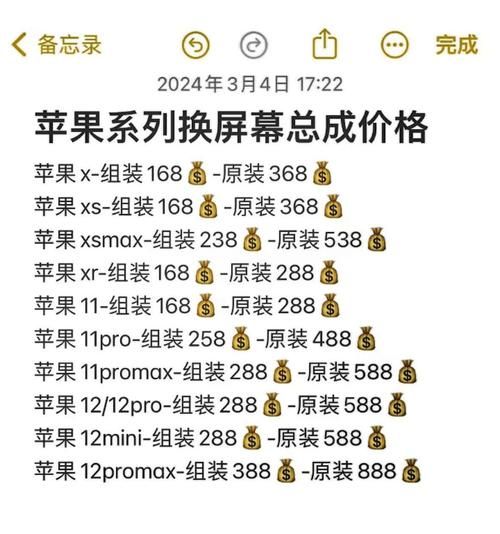 手机屏幕坏了修要多少钱_换屏价格怎么算