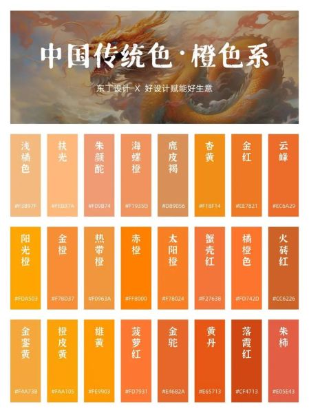 橙黄事物颜色词语有哪些_橙黄配色代表什么含义