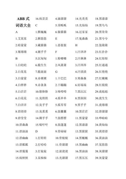 什么飘飘ABB词语有哪些_怎么用ABB词语造句