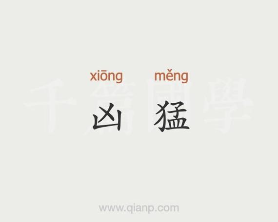 凶猛是哪种词语_凶猛属于什么词性