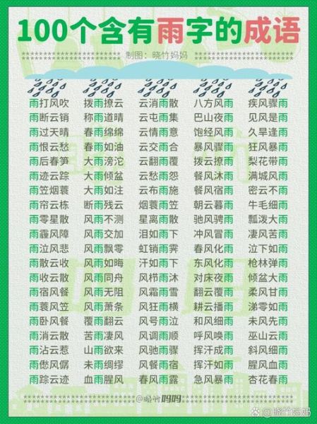 春天什么雨词语四字词语_春雨绵绵怎么写