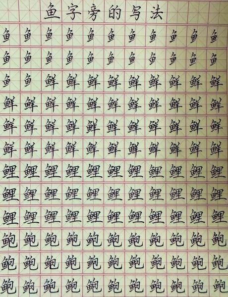 鱼字旁汉字有哪些_鱼字旁的字怎么读