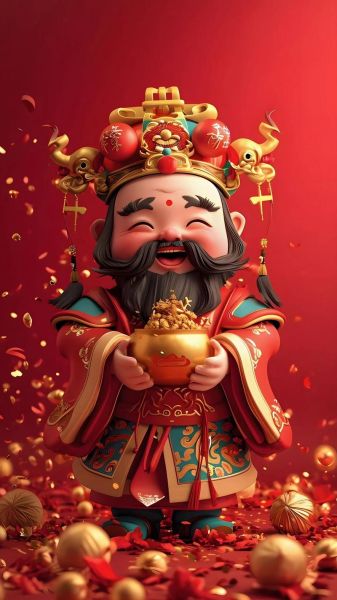 财神爷手机壁纸怎么选_财神爷壁纸高清下载