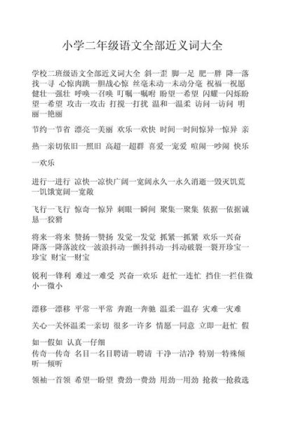 什么是近义词_近义词怎么用