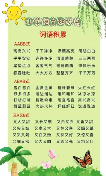 什么是aabb式颜色词语_有哪些经典例子