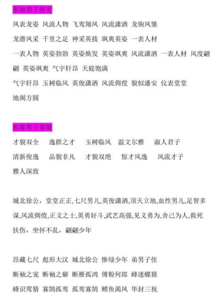 夸男孩英俊的词语有哪些_怎么用才自然