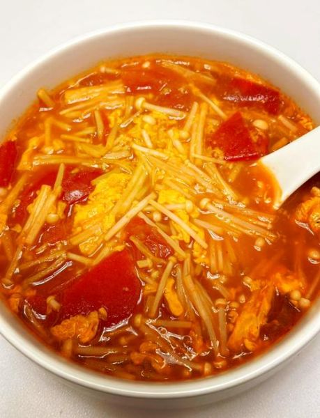 番茄金针菇汤怎么做_番茄金针菇汤的家常做法