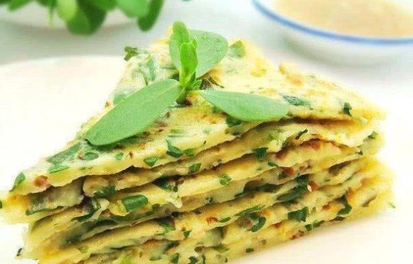 马齿苋煎饼怎么做_马齿苋煎饼的家常做法