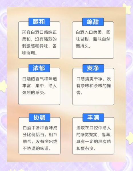 白酒口感怎么形容_白酒口感词语有哪些