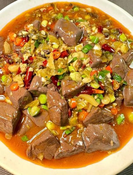 血旺怎么做好吃_家常血旺做法步骤