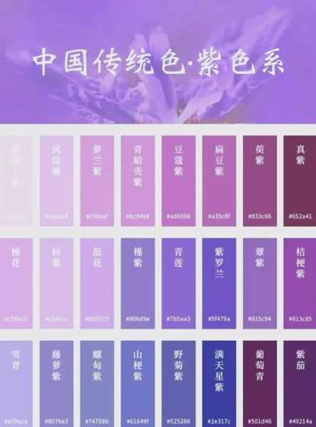 紫色有哪些颜色名称_紫色系颜色怎么搭配
