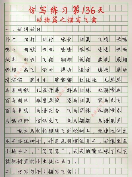 描写鸟儿的词语有哪些_如何运用四字词语写活飞鸟