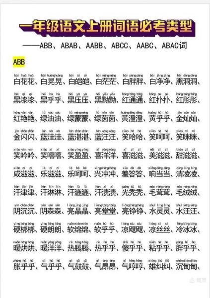 abab夏天词语有哪些_夏天abab词语怎么用