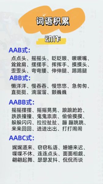 甩甩仿写词语有哪些_如何快速掌握