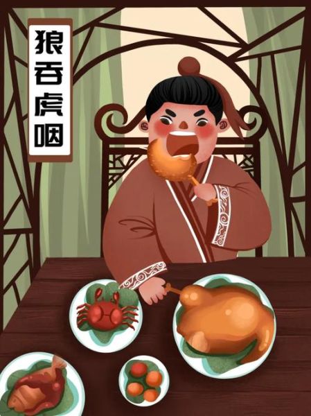 大口吃肉怎么形容_狼吞虎咽的近义词