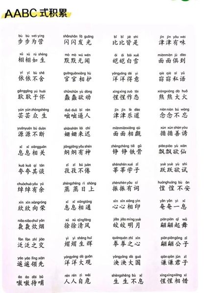 描写aaa的词语有哪些_如何运用描写aaa的词语