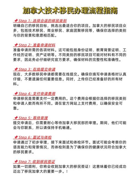 加拿大移民手续流程_需要哪些材料