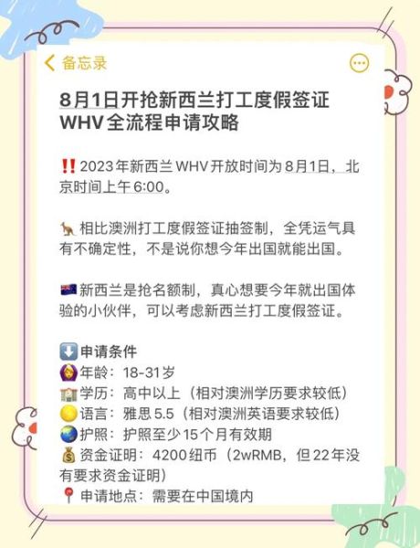 新西兰工作签证多久能拿到_申请流程详解
