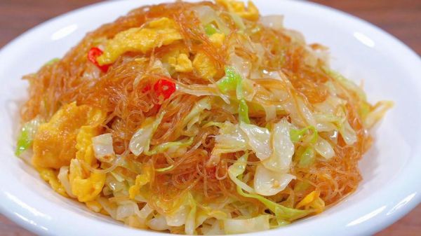 包菜炒粉丝怎么炒不粘锅_包菜炒粉丝家常做法