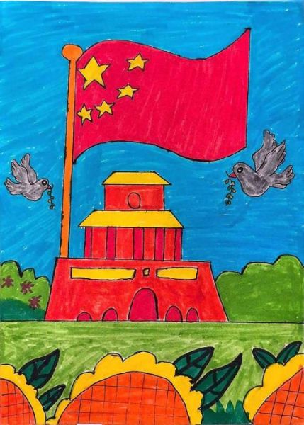 鲜艳的红旗怎么画_鲜艳红旗象征什么