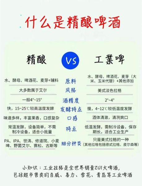 啤酒种类有哪些_精酿啤酒和普通啤酒区别