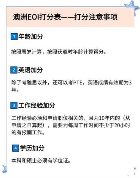 澳洲移民分怎么算_澳洲技术移民打分表