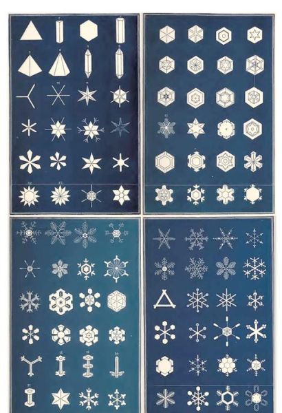 冬天有哪些形状_雪花形状为什么六角形