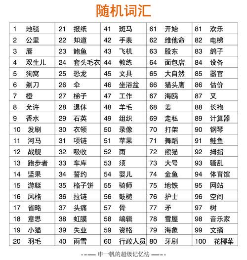 词语大全有哪些_如何高效记忆词语