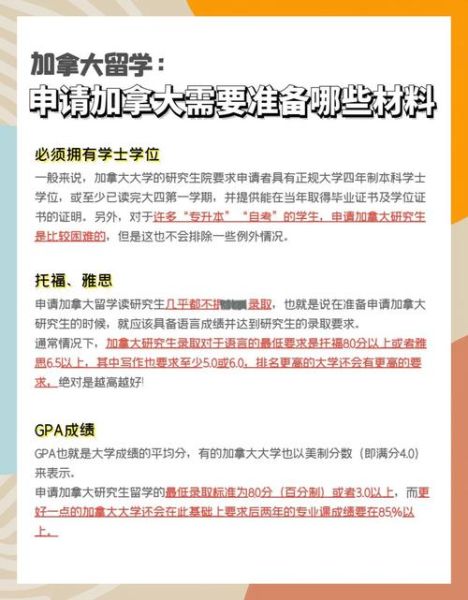 加拿大移民材料清单_需要准备哪些文件