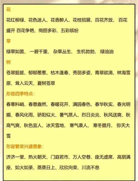 赏风景的词语有哪些_如何描写自然美景