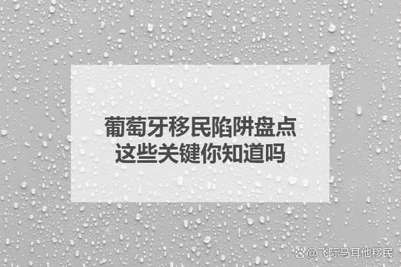 葡萄牙移民骗局有哪些_如何识别移民陷阱