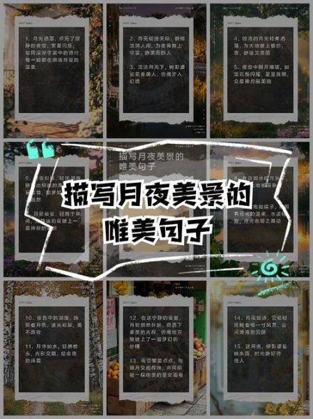 月景词语有哪些_如何描写月夜景色