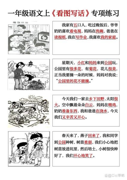 画着什么填词语_怎么教孩子看图写话