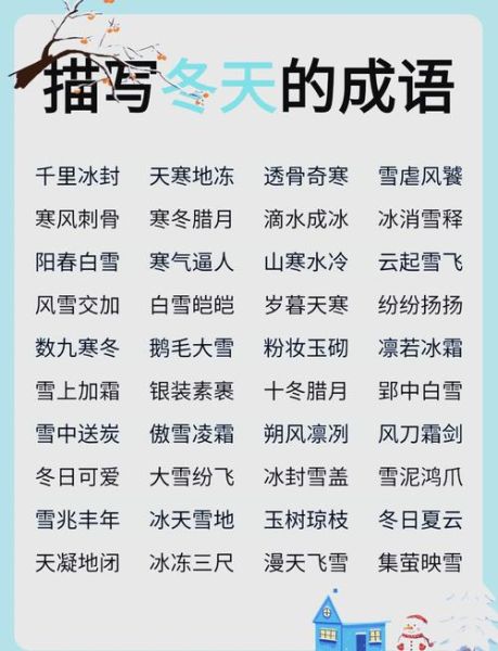 雪飘的词语有哪些_雪飘怎么形容更生动