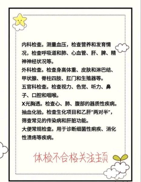 出国移民体检项目有哪些_体检不合格怎么办