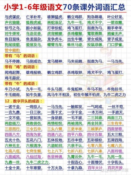 六七画的词语有哪些_如何快速记忆