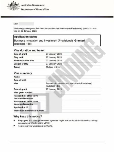 2014澳洲投资移民条件_188A签证申请流程