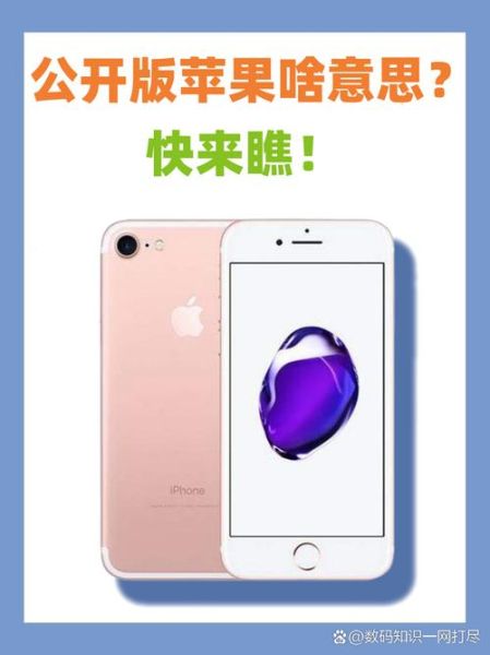 苹果手机公开版是什么意思_公开版和运营商版区别