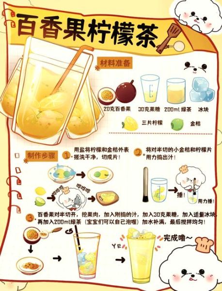 百香果柠檬茶怎么做_百香果柠檬茶的做法窍门