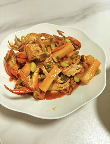 蟹炒年糕怎么做_蟹炒年糕的家常做法