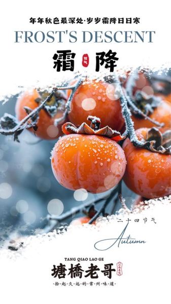 霜降吃什么养生_霜降节气图片有哪些传统元素