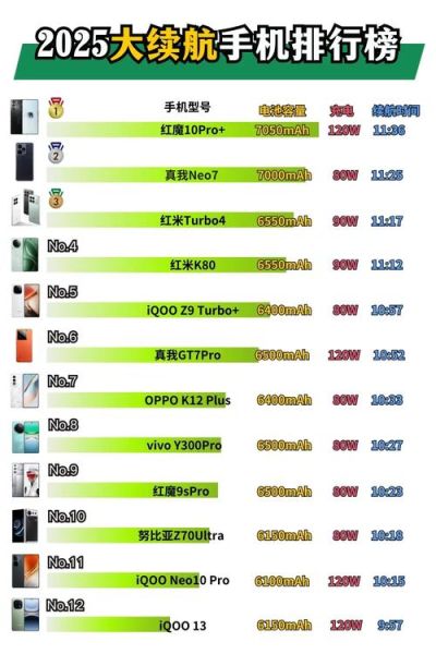 手机续航排行榜2024最新_哪款手机续航最强