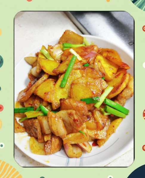 干锅土豆片家常做法_怎么做才焦香不碎