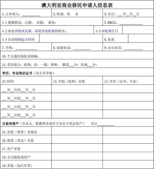 移民办理条件_需要哪些材料