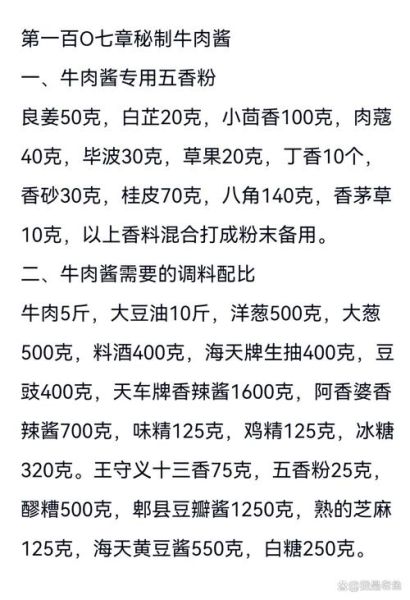 牛肉酱的做法最正宗的做法_家庭版秘制配方