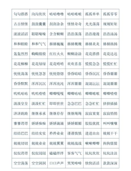 什么是AABB词语_如何巧妙运用AABB词语提升写作